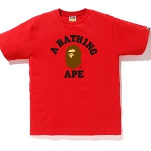 Bape College Tee (Red)